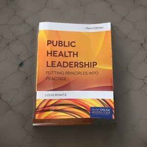 Public Health Leadership Book - Orange Cover